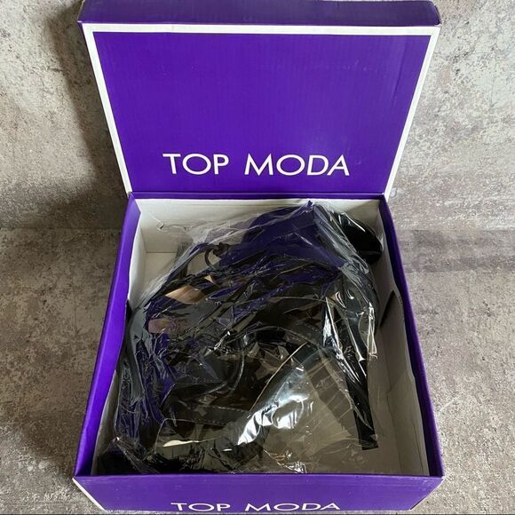 Strappy Stiletto Lace Up Heels Black 8.5 Top Moda Nubuck Party - Picture 11 of 12